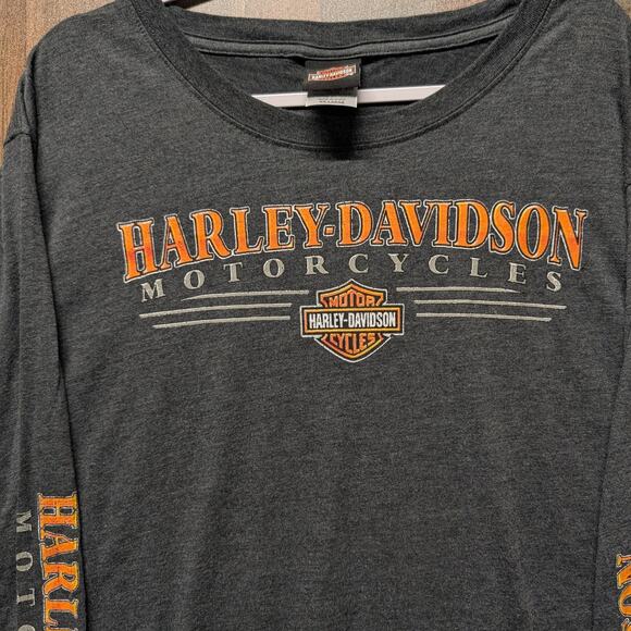 Mid 2000's Harley Davidson Nassau Bahamas Long Sleeve T Shirt - Picture 3 of 4